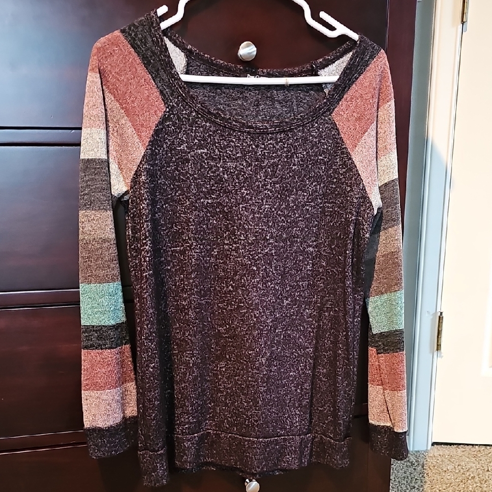 Pink Clover Multicolor Striped Sweater